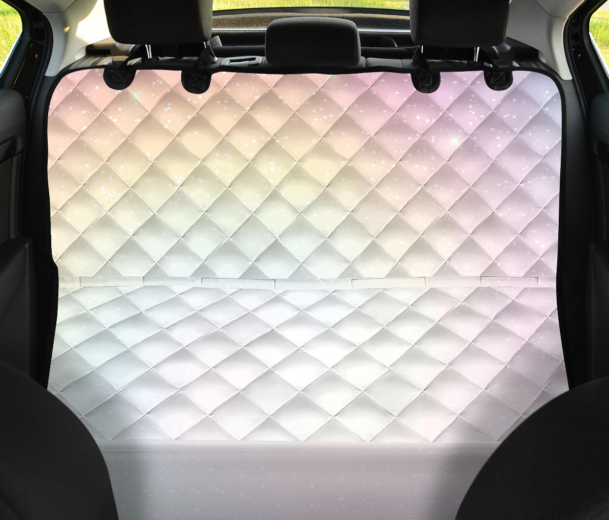 Nebula Pattern Print Design A02 Rear Dog Car Seat Cover Hammock