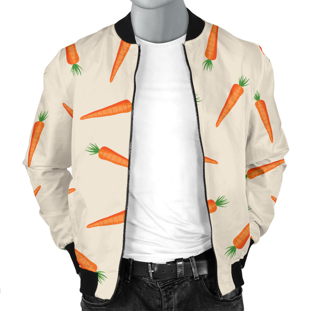 Carrot Pattern Print Design 07 Men Bomber Jacket