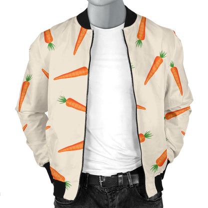 Carrot Pattern Print Design 07 Men Bomber Jacket