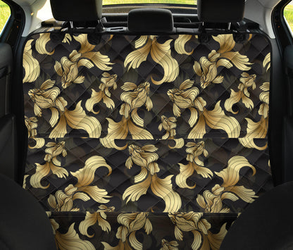 Goldfish Pattern Print Design 02 Rear Dog Car Seat Cover Hammock