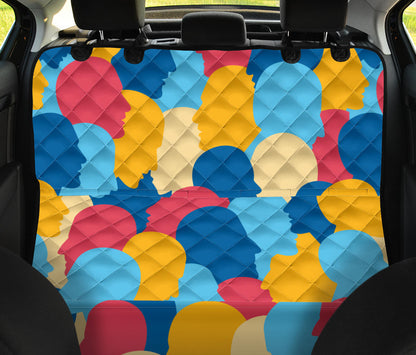 Psychology Pattern Print Design A02 Rear Dog Car Seat Cover Hammock