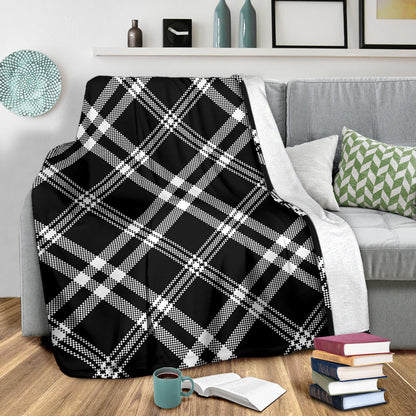 Madras Pattern Print Design 03 Premium Blanket