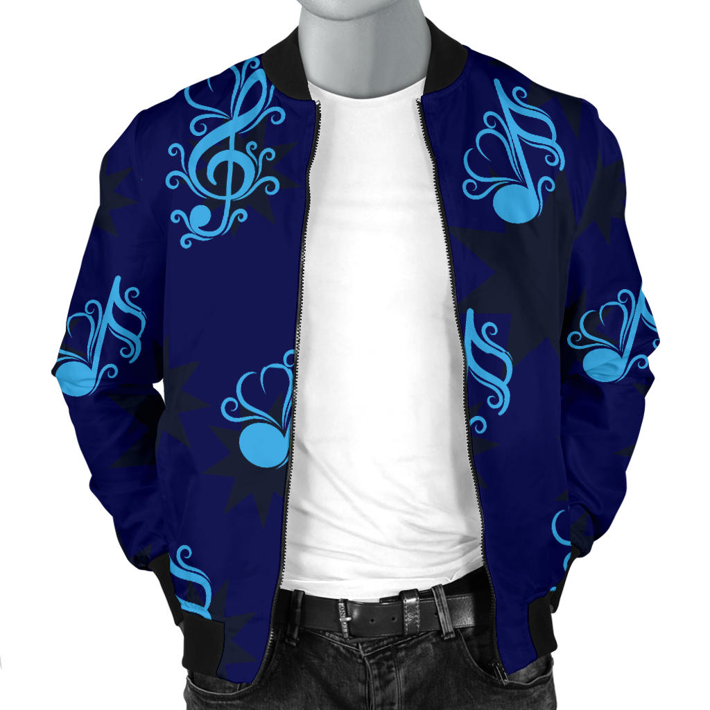 Music note Pattern Print Design A04 Men Bomber Jacket