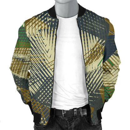 Military Camouflage Pattern Print Design 01 Men Bomber Jacket