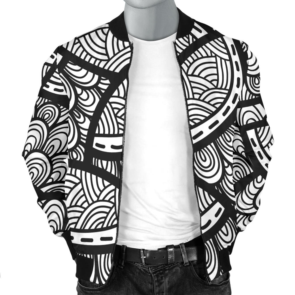 Polynesian Pattern Print Design A01 Men Bomber Jacket