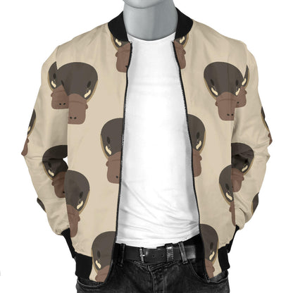 Platypus Pattern Print Design A03 Men Bomber Jacket