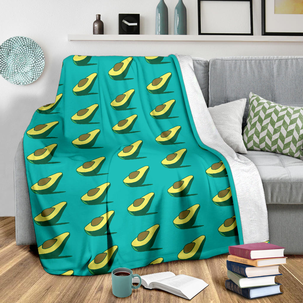 Avocado Pattern Print Design 03 Premium Blanket