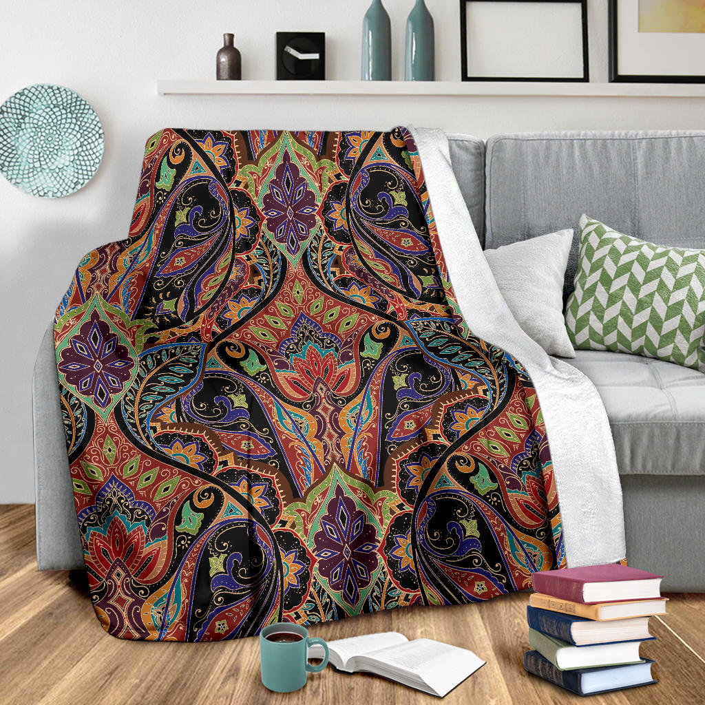Bohemian Pattern Print Design 06 Premium Blanket
