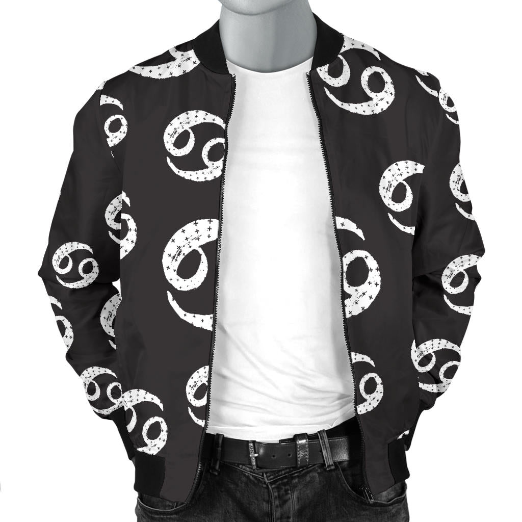 Cancer Zodiac Pattern Print Design 02 Men Bomber Jacket