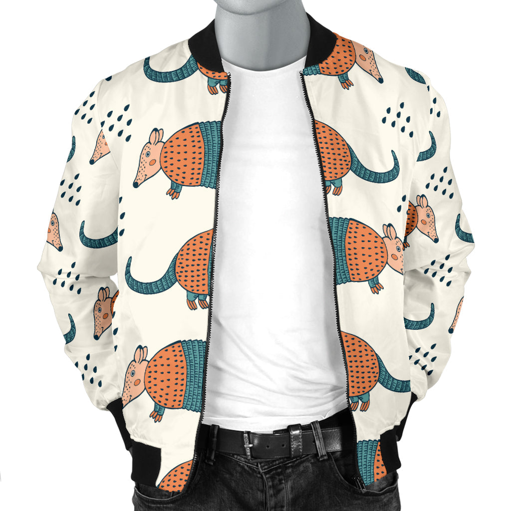 Armadillo Pattern Print Design 01 Men Bomber Jacket
