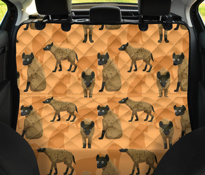 Hyena Pattern Print Design 01 Rear Dog Car Seat Cover Hammock