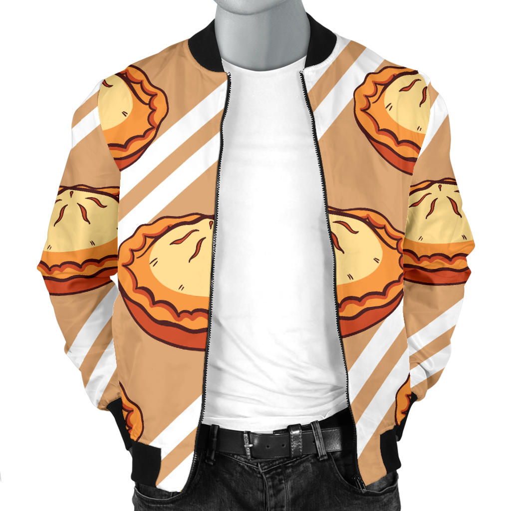 Pie Pattern Print Design A02 Men Bomber Jacket