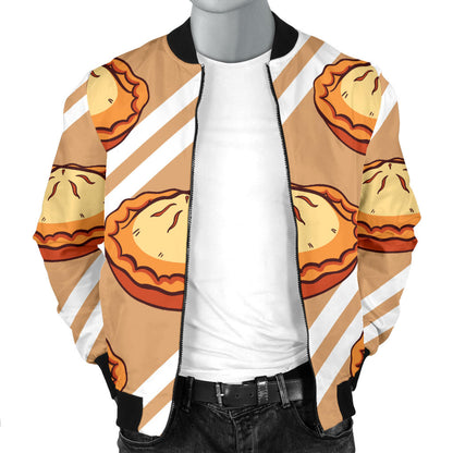 Pie Pattern Print Design A02 Men Bomber Jacket