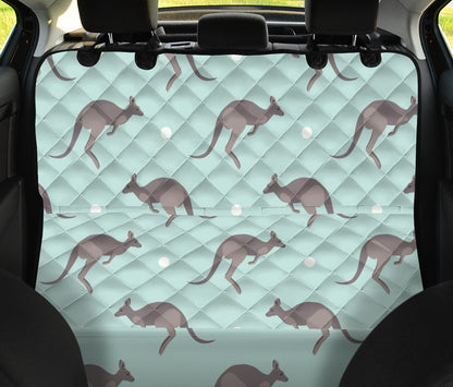 Kangaroos Pattern Print Design 04 Rear Dog Car Seat Cover Hammock