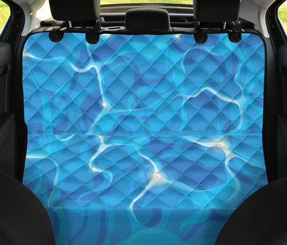 Ocean Reflex Pattern Print Design A02 Rear Dog Car Seat Cover Hammock