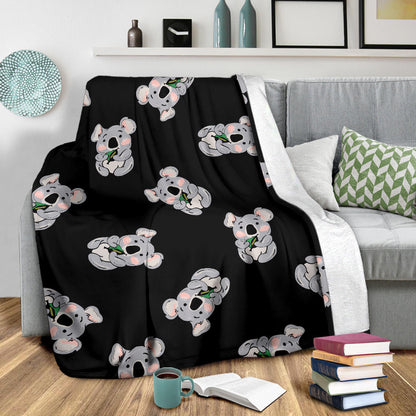 Koala Pattern Print Design 05 Premium Blanket