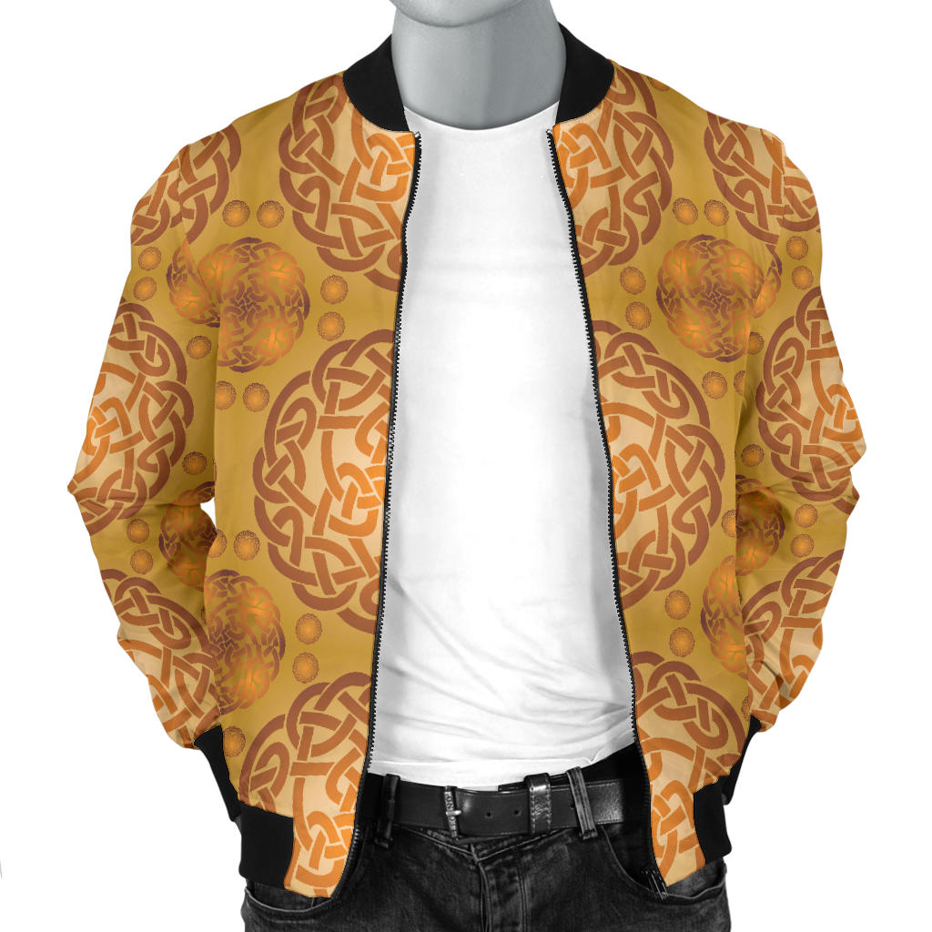 Celtic Pattern Print Design 01 Men Bomber Jacket