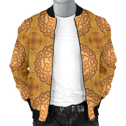 Celtic Pattern Print Design 01 Men Bomber Jacket
