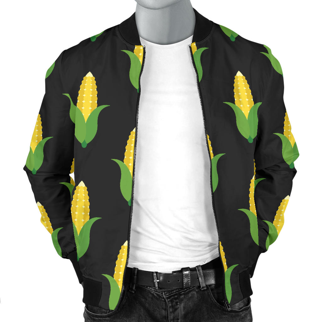 Corn Pattern Print Design 05 Men Bomber Jacket