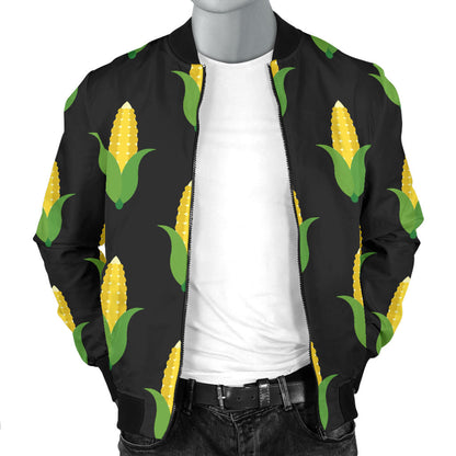Corn Pattern Print Design 05 Men Bomber Jacket