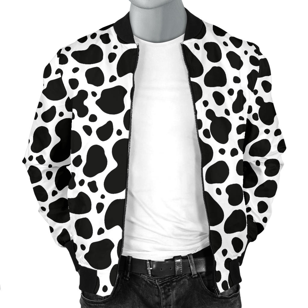 Cow Skin Pattern Print Design 04 Men Bomber Jacket