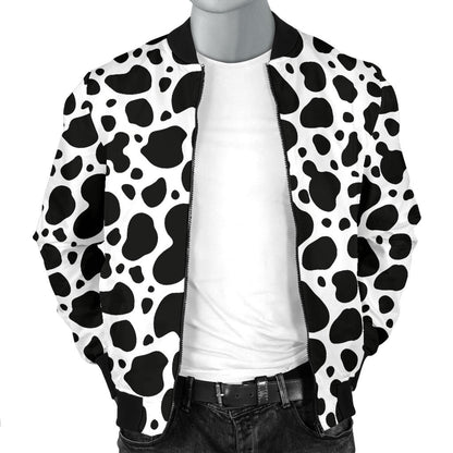 Cow Skin Pattern Print Design 04 Men Bomber Jacket