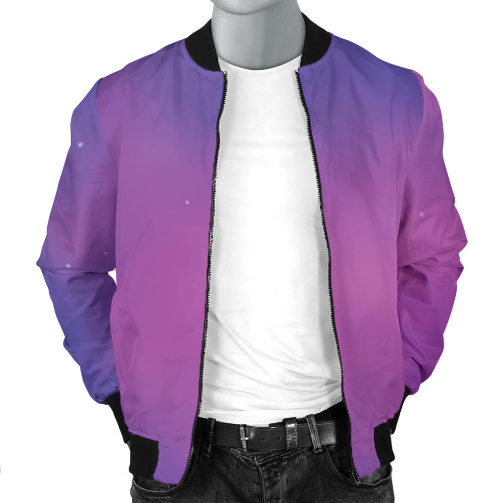 Nebula Pattern Print Design A05 Men Bomber Jacket