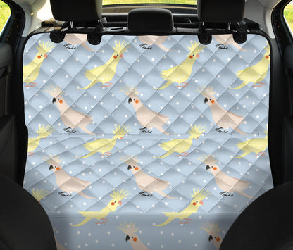 Cockatiel Pattern Print Design 03 Rear Dog Car Seat Cover Hammock