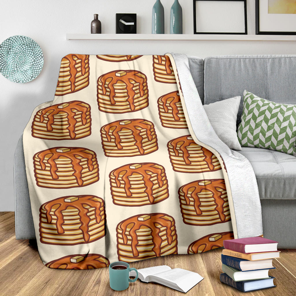 Pancake Pattern Print Design A02 Premium Blanket