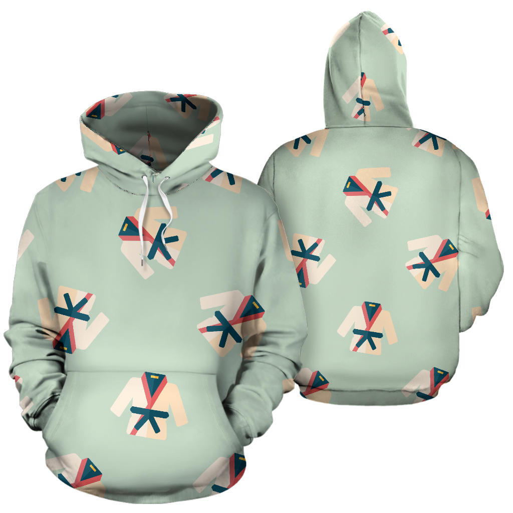 Karate Pattern Print Design 02 Pullover Hoodie