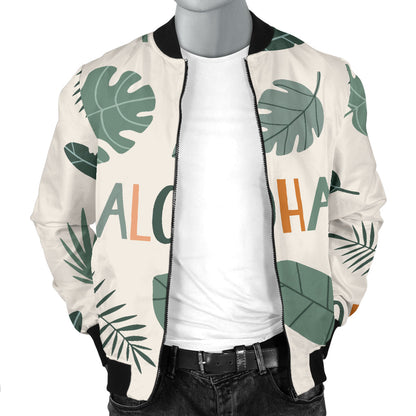 Aloha Hawaii Pattern Print Design 05 Men Bomber Jacket