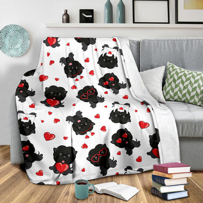 Affenpinscher Pattern Print Design 01 Premium Blanket