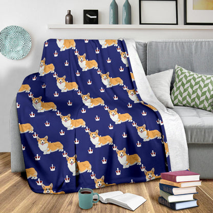 Pembroke Welsh Corgis Pattern Print Design A07 Premium Blanket