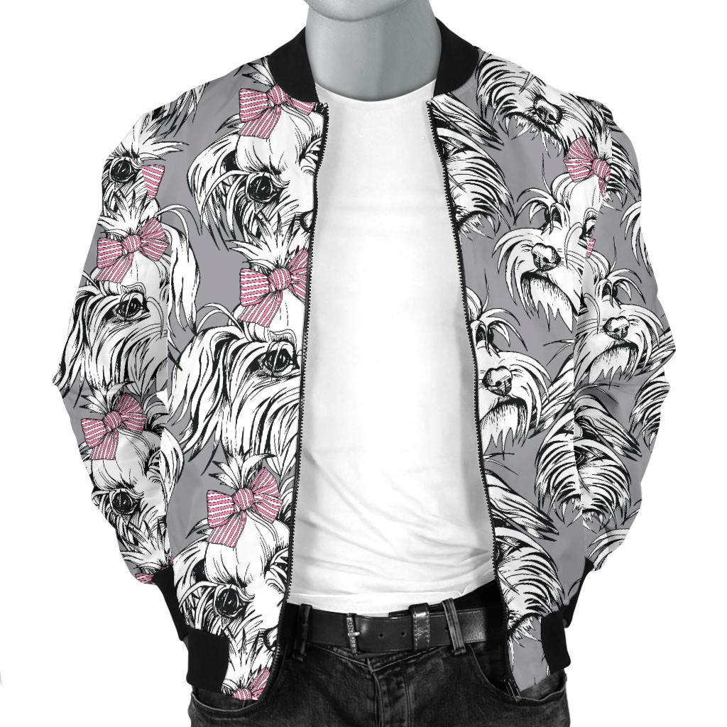Maltese Pattern Print Design 01 Men Bomber Jacket