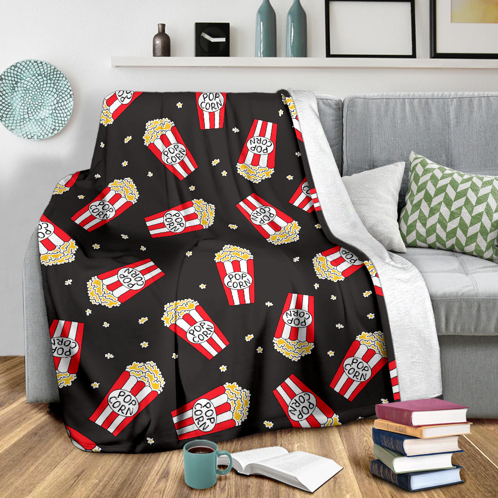Popcorn Pattern Print Design A01 Premium Blanket
