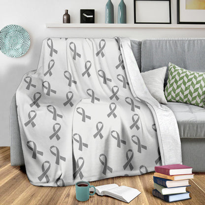 Brain cancer Pattern Print Design 01 Premium Blanket