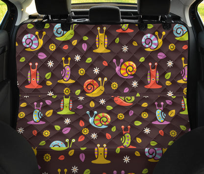 Snail Pattern Print Design 01 Rear Dog Car Seat Cover Hammock