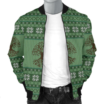 Celtic Pattern Print Design 09 Men Bomber Jacket