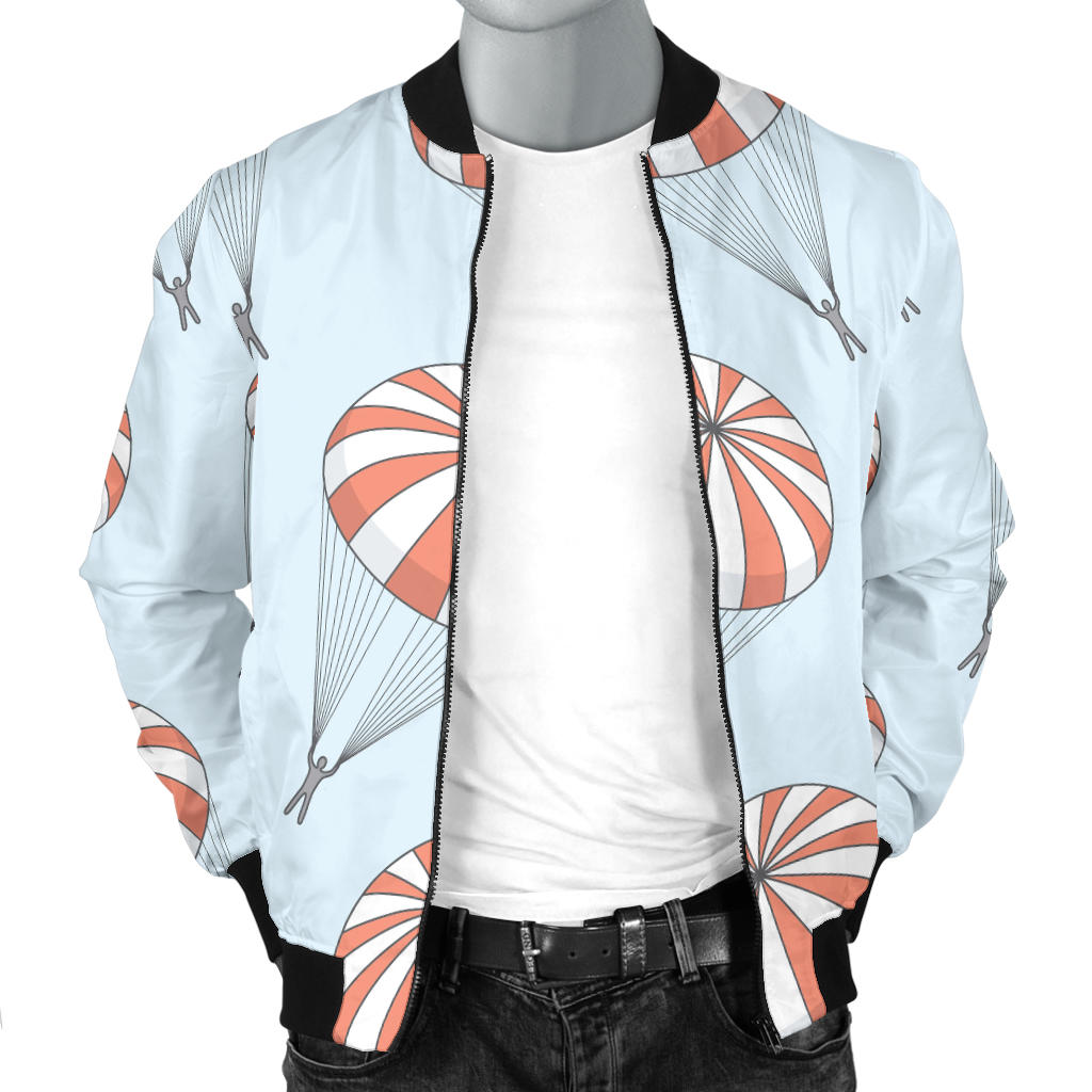Skydiving Pattern Print Design 01 Men Bomber Jacket