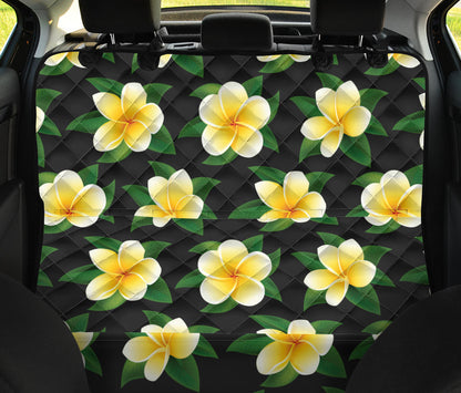 Plumeria Pattern Print Design A03 Rear Dog Car Seat Cover Hammock