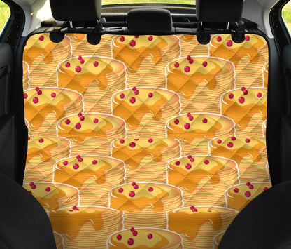 Pancake Pattern Print Design A04 Rear Dog Car Seat Cover Hammock
