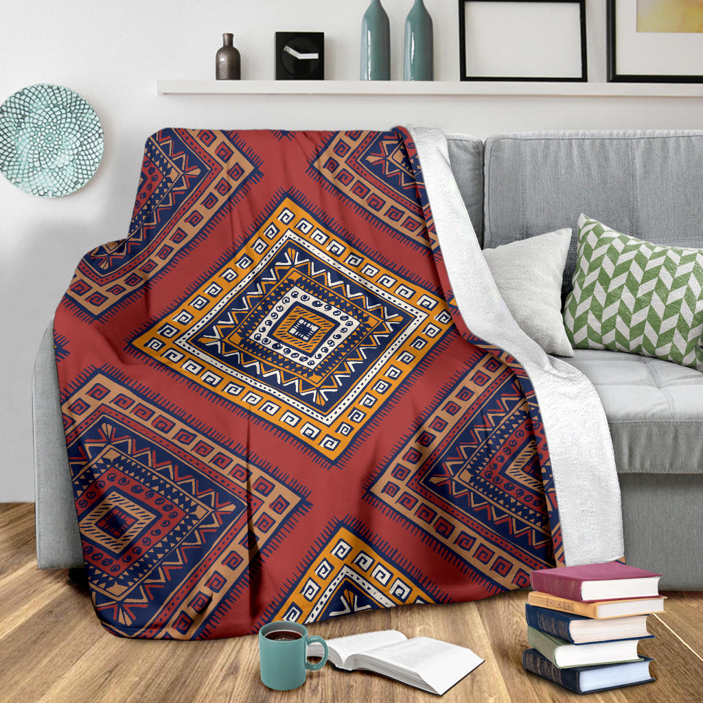 Native Pattern Print Design A06 Premium Blanket