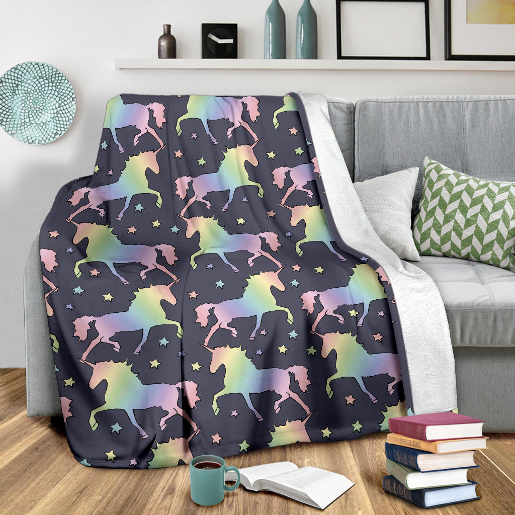 Rainbow Pattern Print Design A05 Premium Blanket