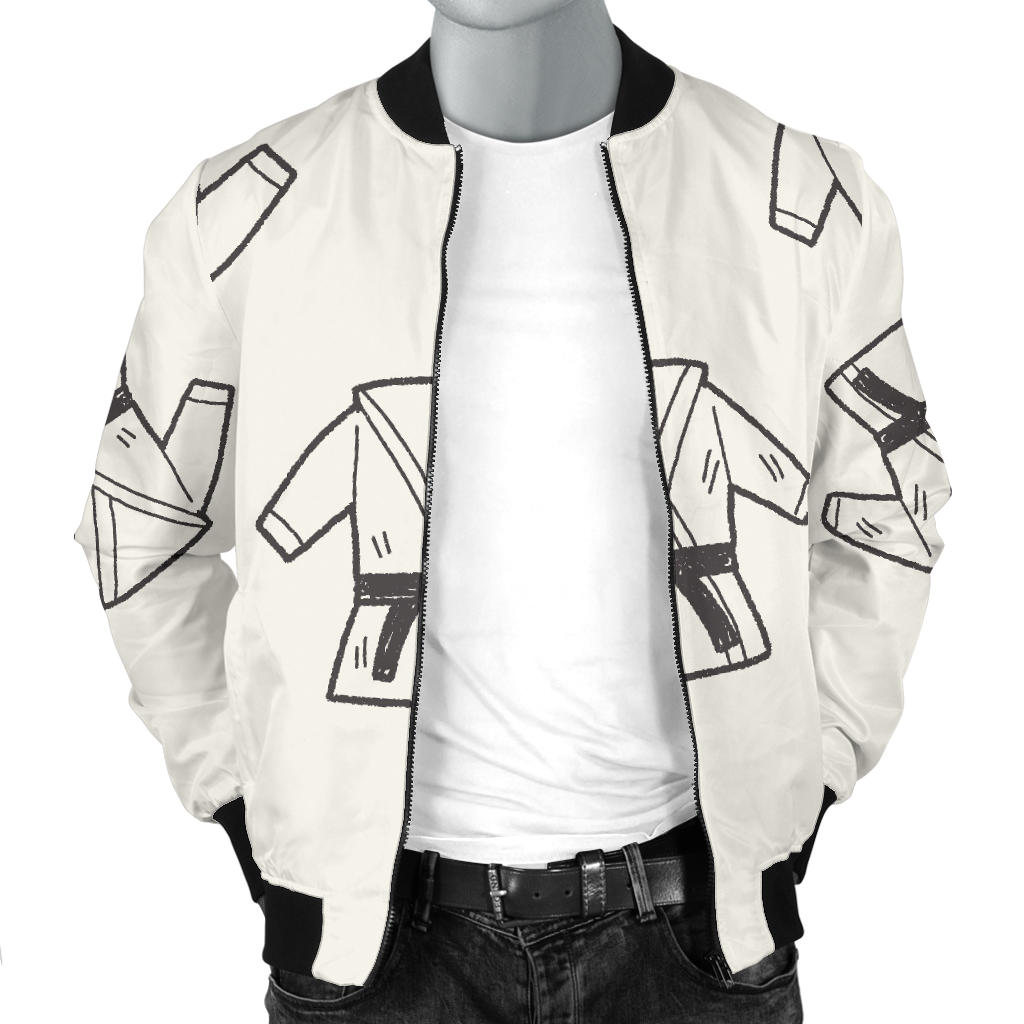Karate Pattern Print Design 01 Men Bomber Jacket