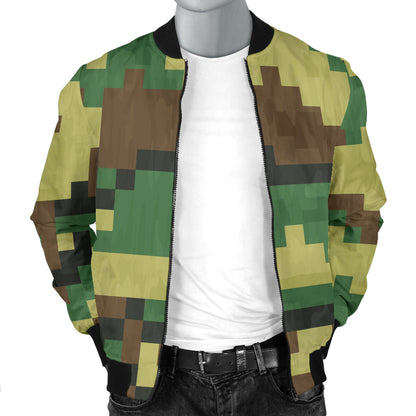 ACU Army Digital Pattern Print Design 02 Men Bomber Jacket