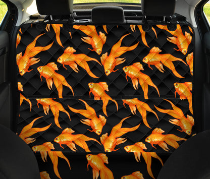 Goldfish Pattern Print Design 03 Rear Dog Car Seat Cover Hammock