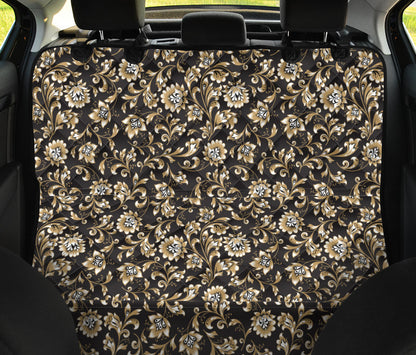 Brocade Pattern Print Design 03 Rear Dog Car Seat Cover Hammock