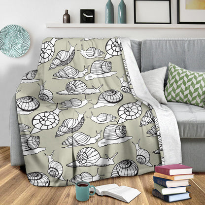 Snail Pattern Print Design 03 Premium Blanket