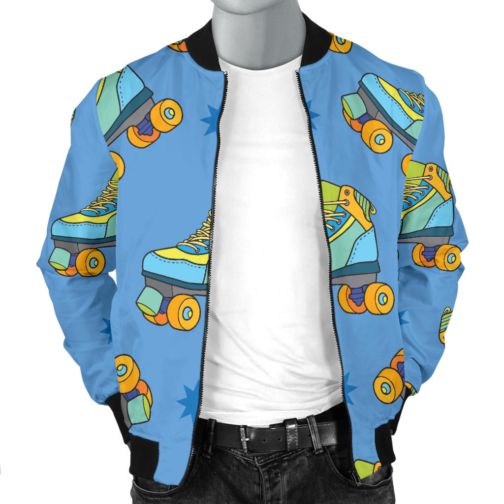 Roller skate Pattern Print Design A04 Men Bomber Jacket
