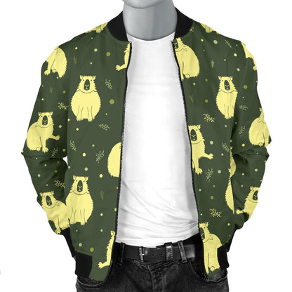 Capybara Pattern Print Design 03 Men Bomber Jacket